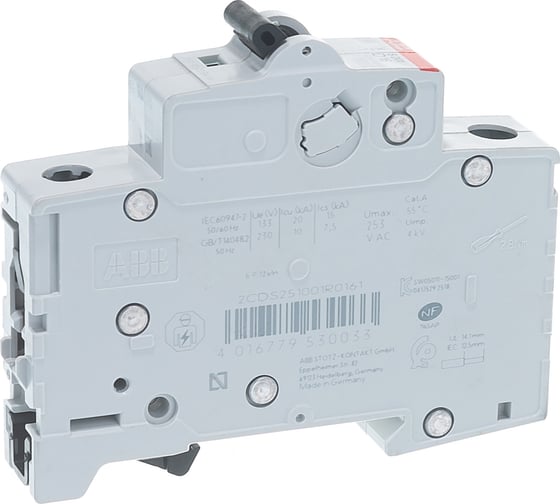 Автоматический выключатель ABB 1-полюсной S201 D16 2CDS251001R0161