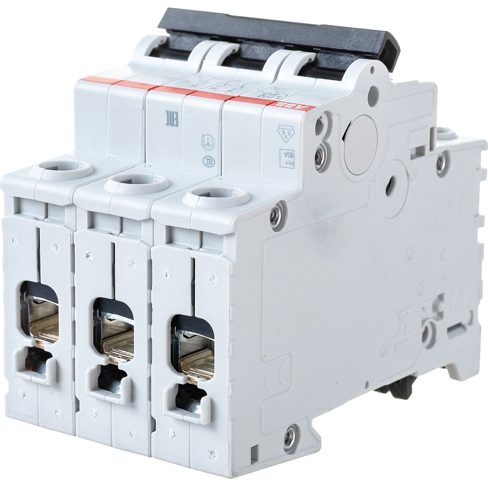 Автоматический выключатель ABB 3-полюсный S203С 80 6кА 2CDS253001R0804 ...