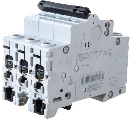 Автоматический выключатель ABB 3-полюсный S203С 80 6кА 2CDS253001R0804