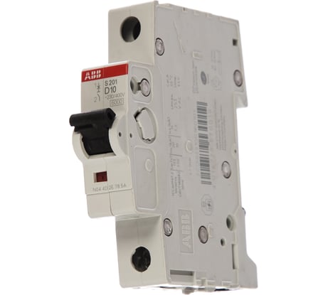 Автоматический выключатель ABB 1-полюсной S201 D10 2CDS251001R0101