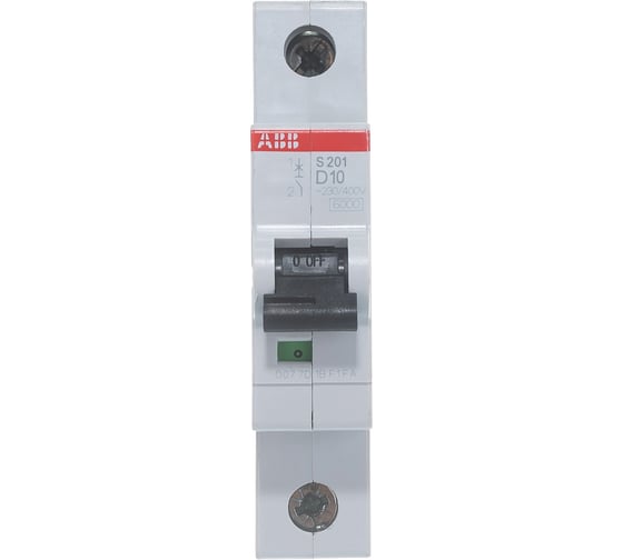 Автоматический выключатель ABB 1-полюсной S201 D10 2CDS251001R0101