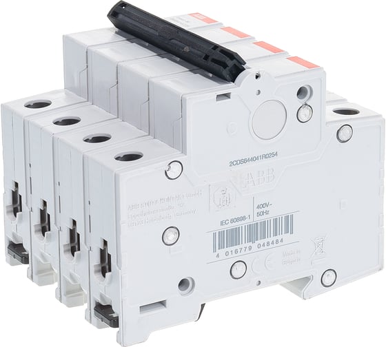 Автоматический выключатель ABB 4P, 25A, C, 4,5кА, BMS414C25 2CDS644041R0254