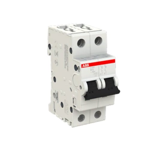 Автоматический выключатель ABB 2-полюсный S202 B6 2CDS252001R0065