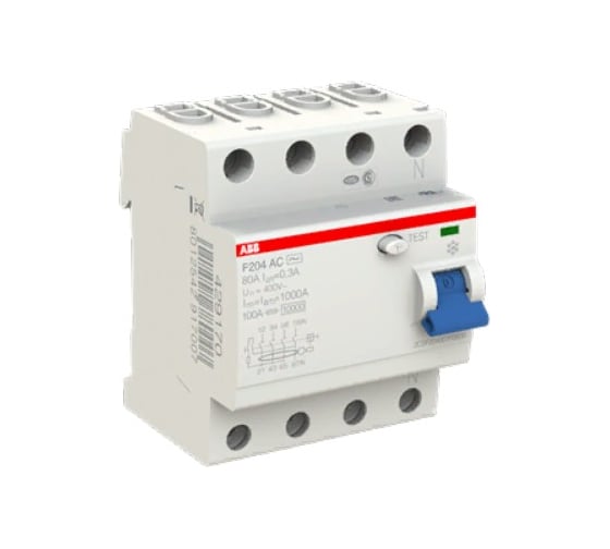 УЗО ABB F204AC 4Р 80А 300mA 2CSF204001R3800