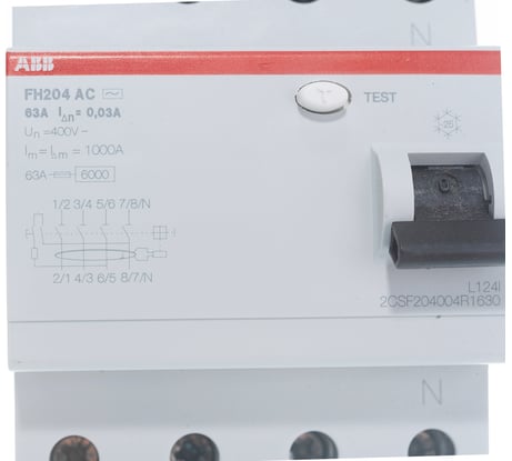 УЗО ABB FH204AC 4P 63A 30mA 2CSF204004R1630
