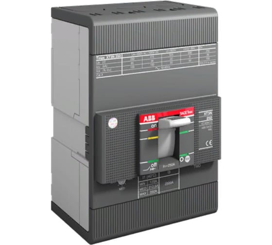 Автоматический выключатель ABB XT3N 250 TMD 125-1250 3p F F 1SDA068056R1