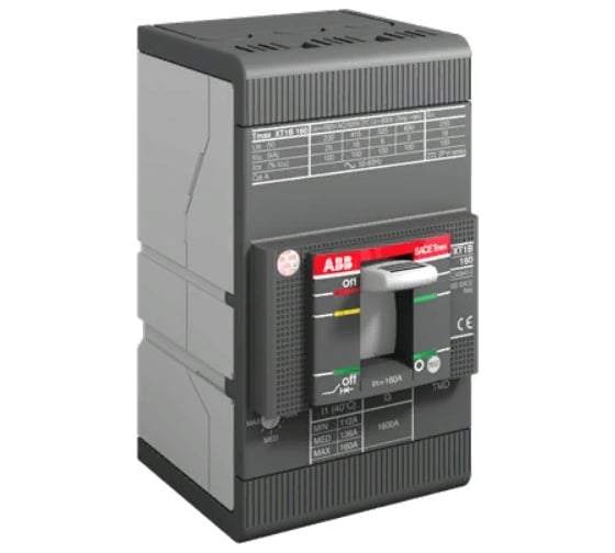 Автоматический выключатель ABB XT1B 160 TMD 20-450 3p F F 1SDA066800R1