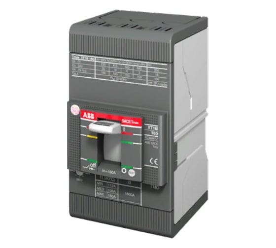 Автоматический выключатель ABB XT1B 160 TMD 20-450 3p F F 1SDA066800R1