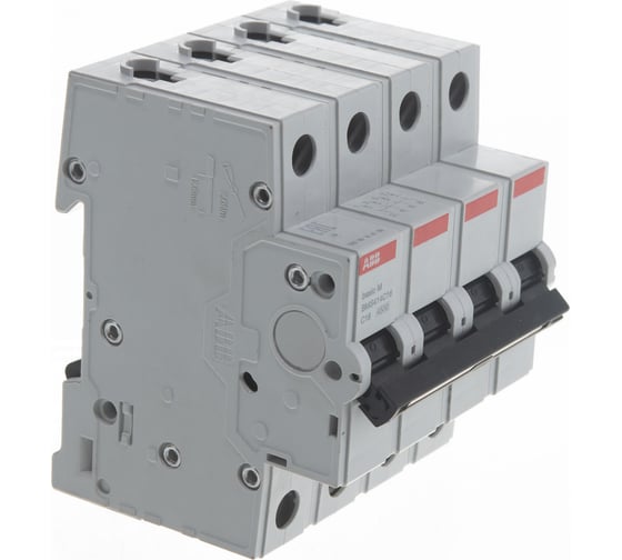 Автоматический выключатель ABB 4P, 16A, C, 4,5кА, BMS414C16 2CDS644041R0164
