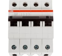 Автоматический выключатель ABB 4-полюсный SH204 C63 2CDS244001R0634