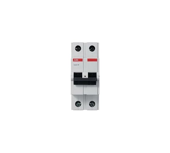 Автоматический выключатель ABB 2P, 63A, C, 4,5кА, BMS412C63 2CDS642041R0634