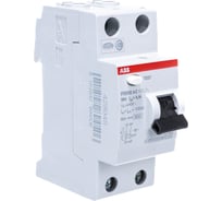 Выключатель дифференциального тока ABB 2 модуля FH202 AC-25/0,1 2CSF202006R2250