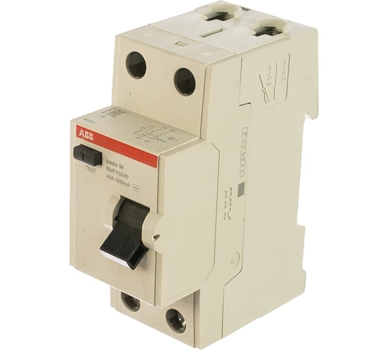 Выключатель дифференциального тока ABB 2P, 40A, 300мA, AC, BMF43240 2CSF602043R3400 1