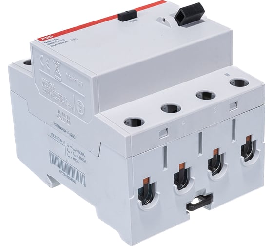 Выключатель дифференциального тока ABB 4P, 25A, 30мA, AC, BMF41425 2CSF604041R1250