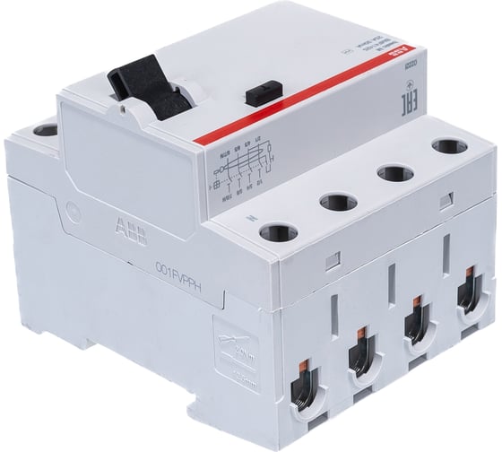 Выключатель дифференциального тока ABB 4P, 25A, 30мA, AC, BMF41425 2CSF604041R1250