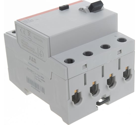 Выключатель дифференциального тока ABB 4P, 63A, 30мA, AC, BMF41463 2CSF604041R1630