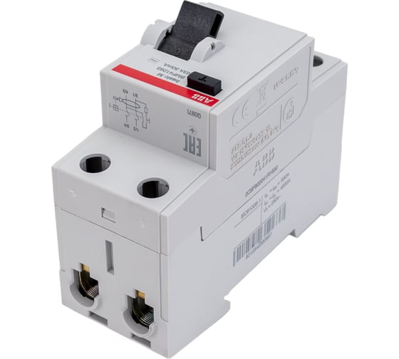 Выключатель дифференциального тока ABB 2P, 63A, 30мA, AC, BMF41263 2CSF602041R1630 1