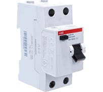 Выключатель дифференциального тока ABB 2P, 25A, 100мA, AC, BMF42225 2CSF602042R2250