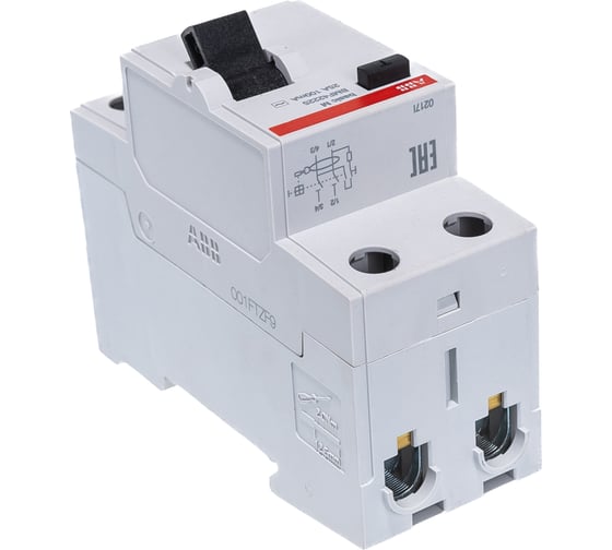 Выключатель дифференциального тока ABB 2P, 25A, 100мA, AC, BMF42225 2CSF602042R2250