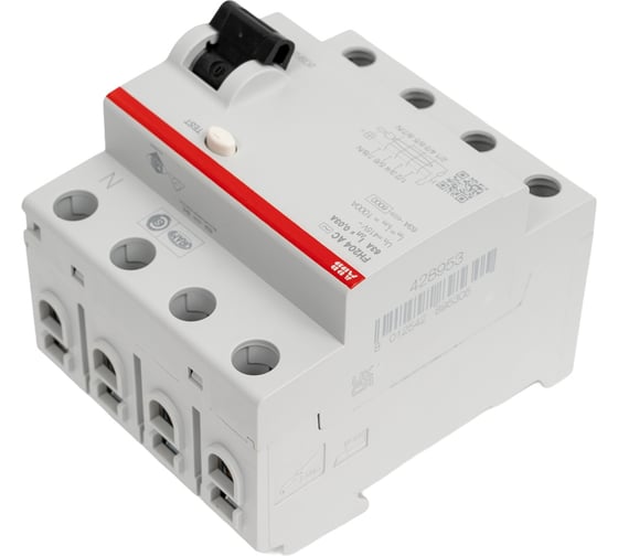 Выключатель дифференциального тока ABB 4 модуля FH204 AC-25/0,1 2CSF204006R2250