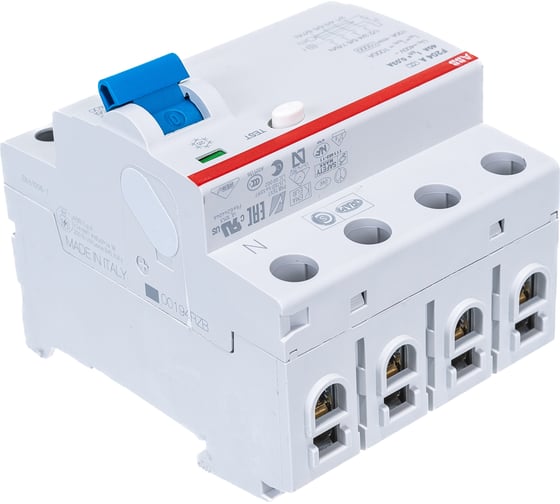 Выключатель дифференциального тока ABB 4 модуля F204 A-40/0.03 2CSF204101R1400