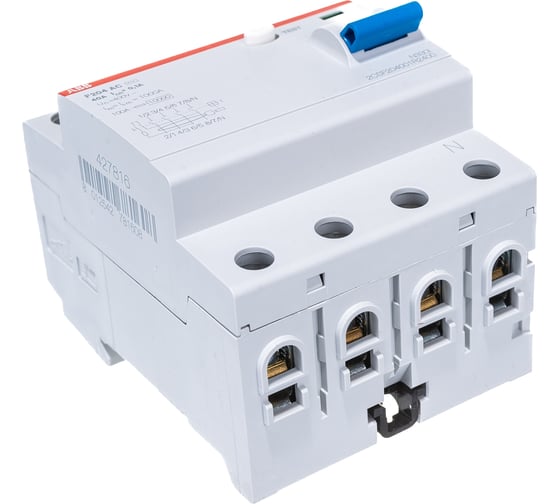 Выключатель дифференциального тока ABB 4 модуля F204 АС-40/0,1 2CSF204001R2400