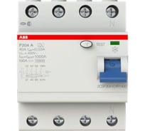 Выключатель дифференциального тока ABB 4 модуля F204 A-63/0,3 2CSF204101R3630