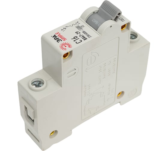 Автоматический выключатель ЭРА SIMPLE ВА 47-29 1P 16А C 4,5кА Б0039220