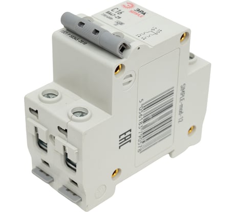 Автоматический выключатель ЭРА SIMPLE ВА 47-29 2P 16А C 4,5кА Б0039229