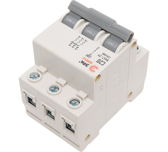 Автоматический выключатель ЭРА SIMPLE ВА 47-29 3P 20А C 4,5кА Б0039239
