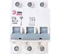 Автоматический выключатель ЭРА SIMPLE ВА 47-29 3P 16А C 4,5кА Б0039238