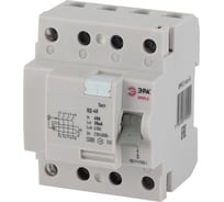 Устройство защитного отключения ЭРА SIMPLE УЗО ВД-40 4P 63А/100мА электронное Б0039270