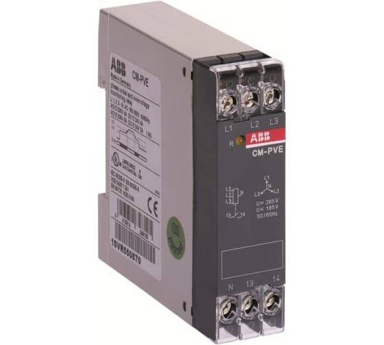 Реле контроля напряжения ABB CM-PVE контроль 3 фаз 1SVR550871R9500