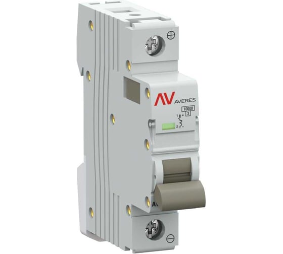 Автоматический выключатель EKF AV-10 DC 1P 25A (C) 10kA AVERES mcb10-DC-1-25C-av 1