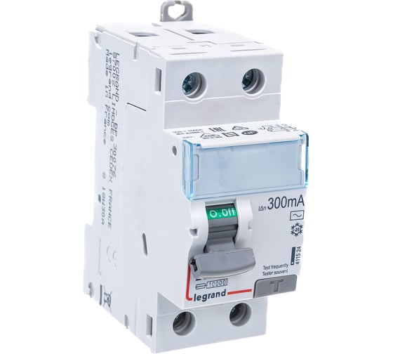 Выключатель дифференциального тока Legrand DX3 2П 25А 300мА-AC 411524