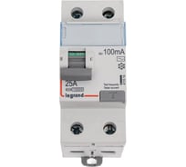 Выключатель дифференциального тока Legrand DX3 2П 25А 100мА-AC 411514