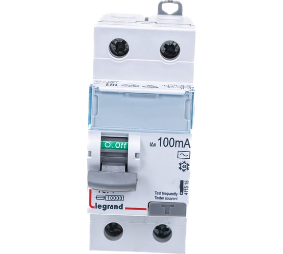 Выключатель дифференциального тока Legrand DX3 2П 40А 100мА-AC 411515
