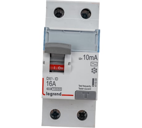 Выключатель дифференциального тока Legrand DX3 2П 16А 10мА-AC 411500