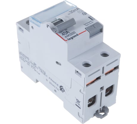 Выключатель дифференциального тока Legrand DX3 2П 40А 30мА-AC 411505