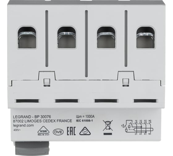 Выключатель дифференциального тока Legrand Rx3 30ма 25а 4п Ac 402062