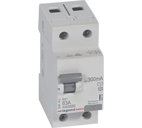 Выключатель дифференциального тока Legrand Rx3 300ма 63а 2п Ac 402034