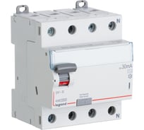 Выключатель дифференциального тока Legrand DX3 4П 40А AC 100мА N спр. 411713