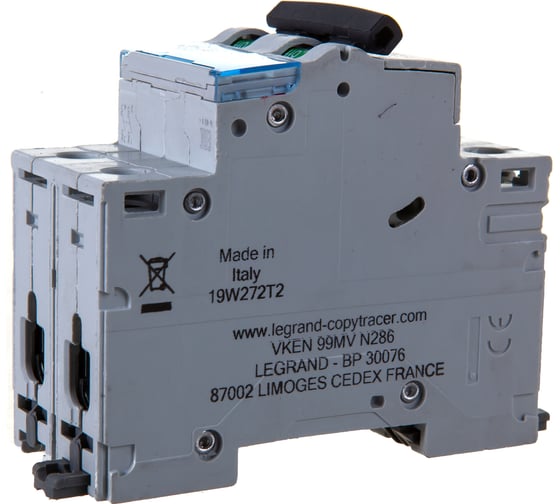 Автоматический выключатель Legrand DX3-E C40 2П 6000/6kA 407281