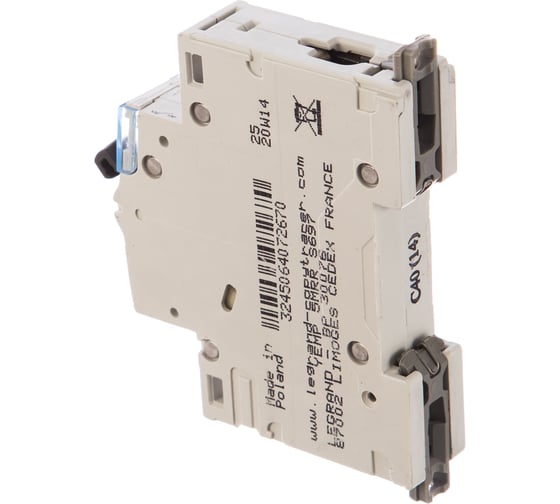 Автоматический выключатель Legrand DX3-E C40 1П 6000/6kA 407267