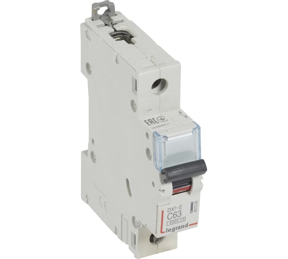 Автоматический выключатель Legrand DX3-E C63 1П 6000/6kA 407269