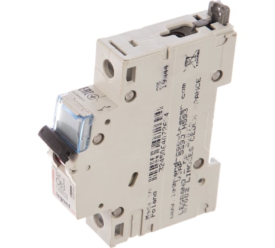 Автоматический выключатель Legrand DX3-E C63 1П 6000/6kA 407269