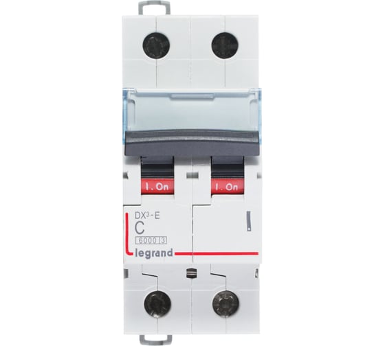 Автоматический выключатель Legrand DX3-E C20 2П 6000/6kA 407278