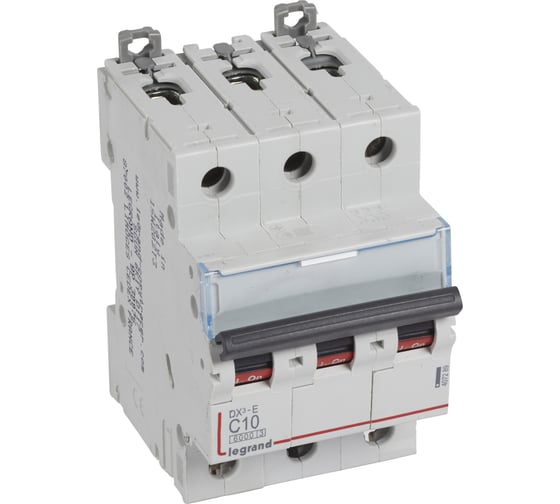 Автоматический выключатель Legrand DX3-E C10 3П 6000/6kA 407289