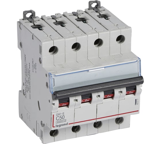 Автоматический выключатель Legrand DX3-E C50 4П 6000/6kA 407310