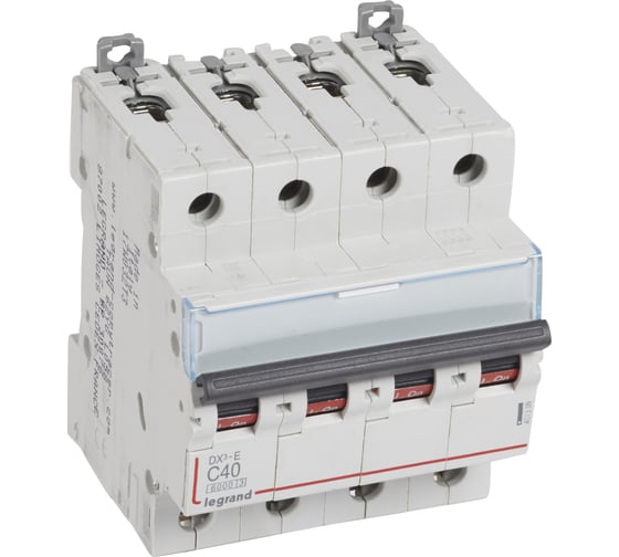Автоматический выключатель Legrand DX3-E C40 4П 6000/6kA 407309